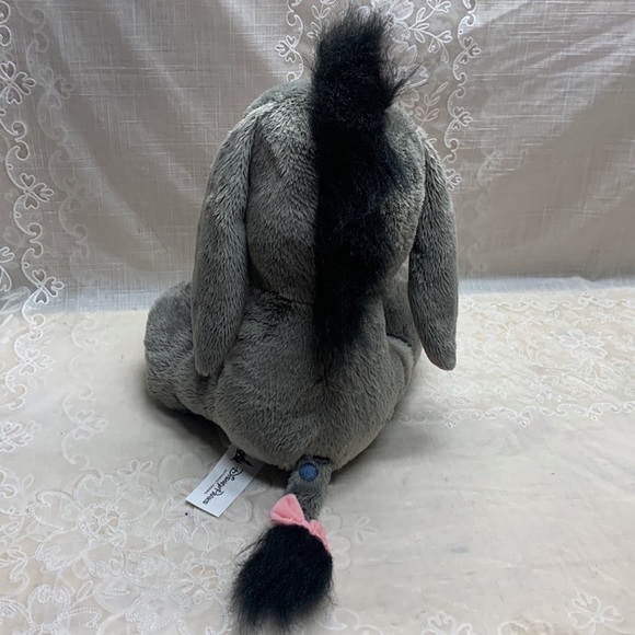 12" Disney Parks Big feet baby Eeyore grey donkey plush Winnie the Pooh - Picture 5 of 10